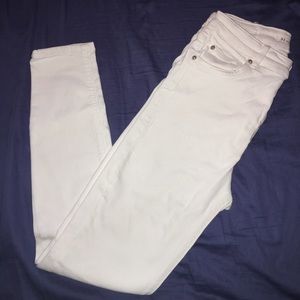 Zara high waisted white skinnies